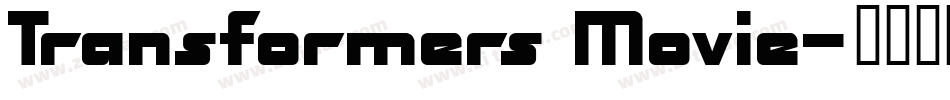 Transformers Movie字体转换